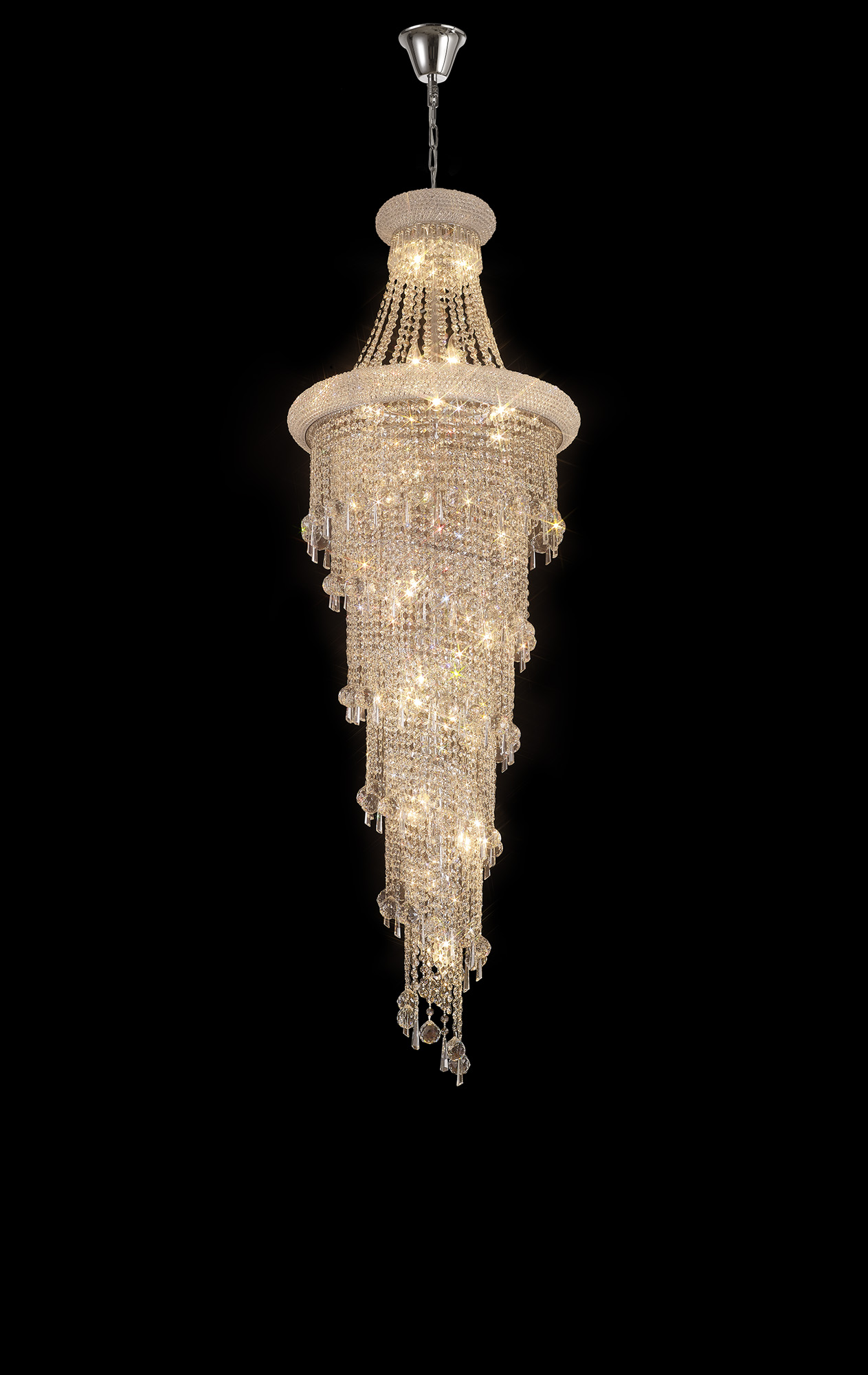 IL31456  Alexandra Crystal Chandelier 25 Light (28.6kg) Polished Chrome